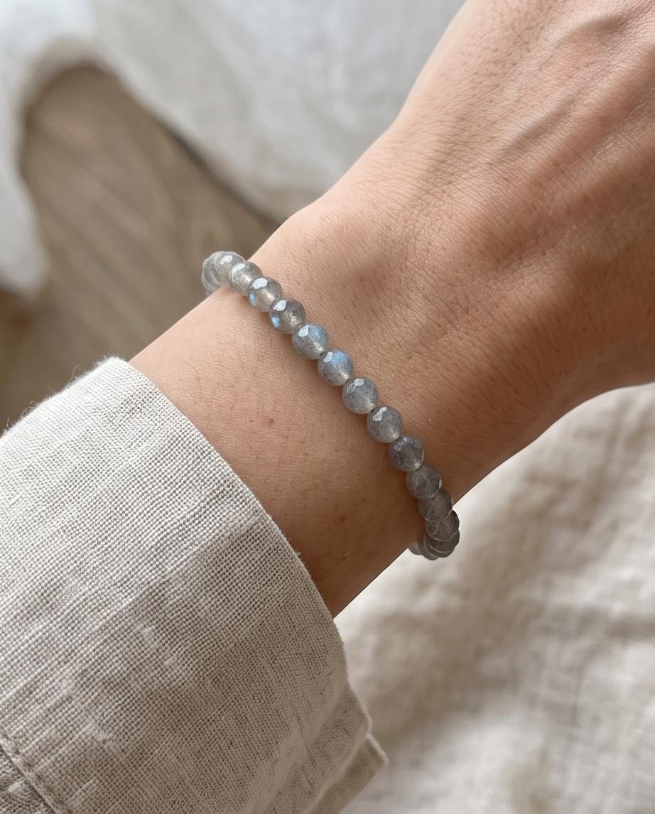 Labradorit Edelstein Armband facettiert