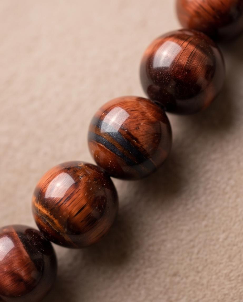Tigerauge rot Edelstein Armband