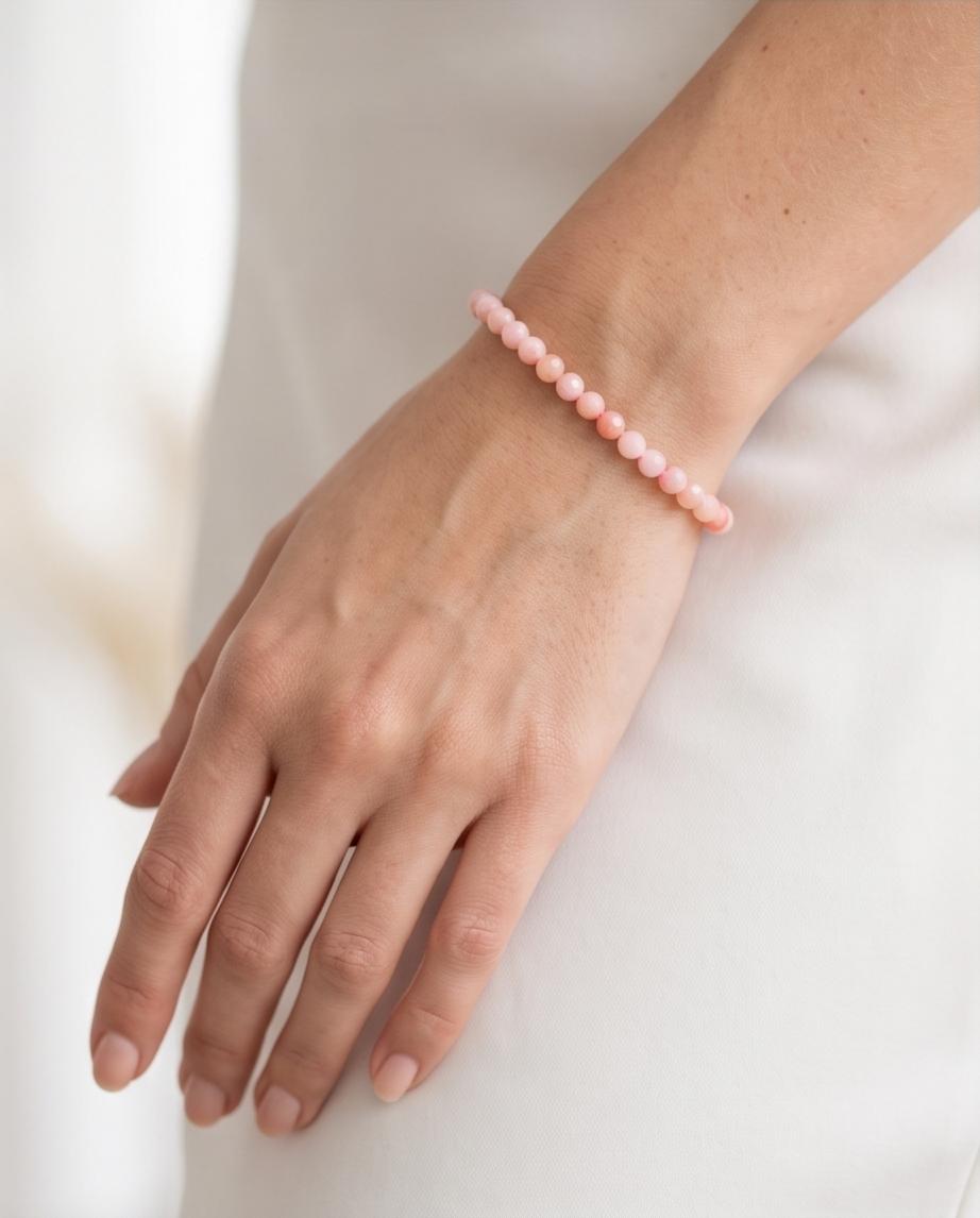 Pinkopal Edelstein Armband facettiert