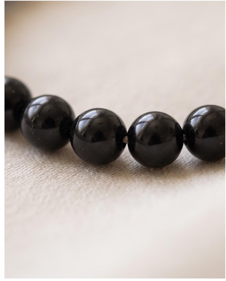 Turmalin Edelstein Armband (schwarz)