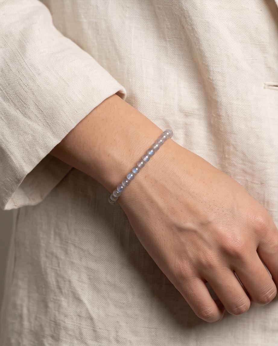 Labradorit Edelstein Armband (dunkel)