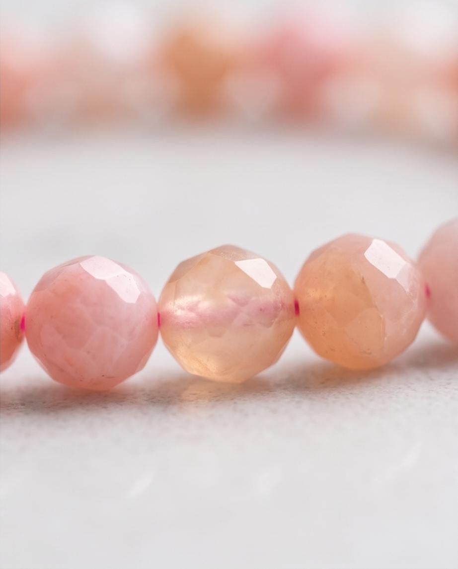 Pinkopal Edelstein Armband facettiert