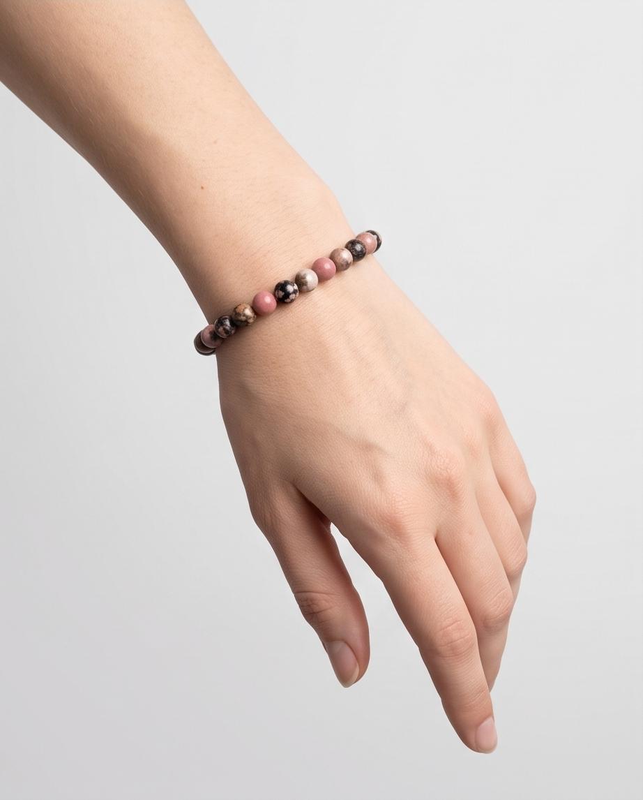 Rhodinit Edelstein Armband