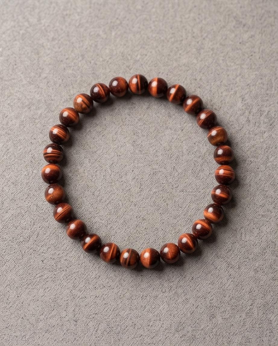 Tigerauge rot Edelstein Armband