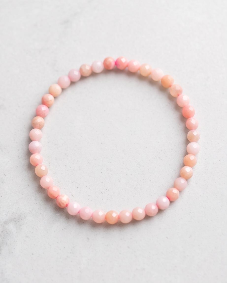 Pinkopal Edelstein Armband facettiert