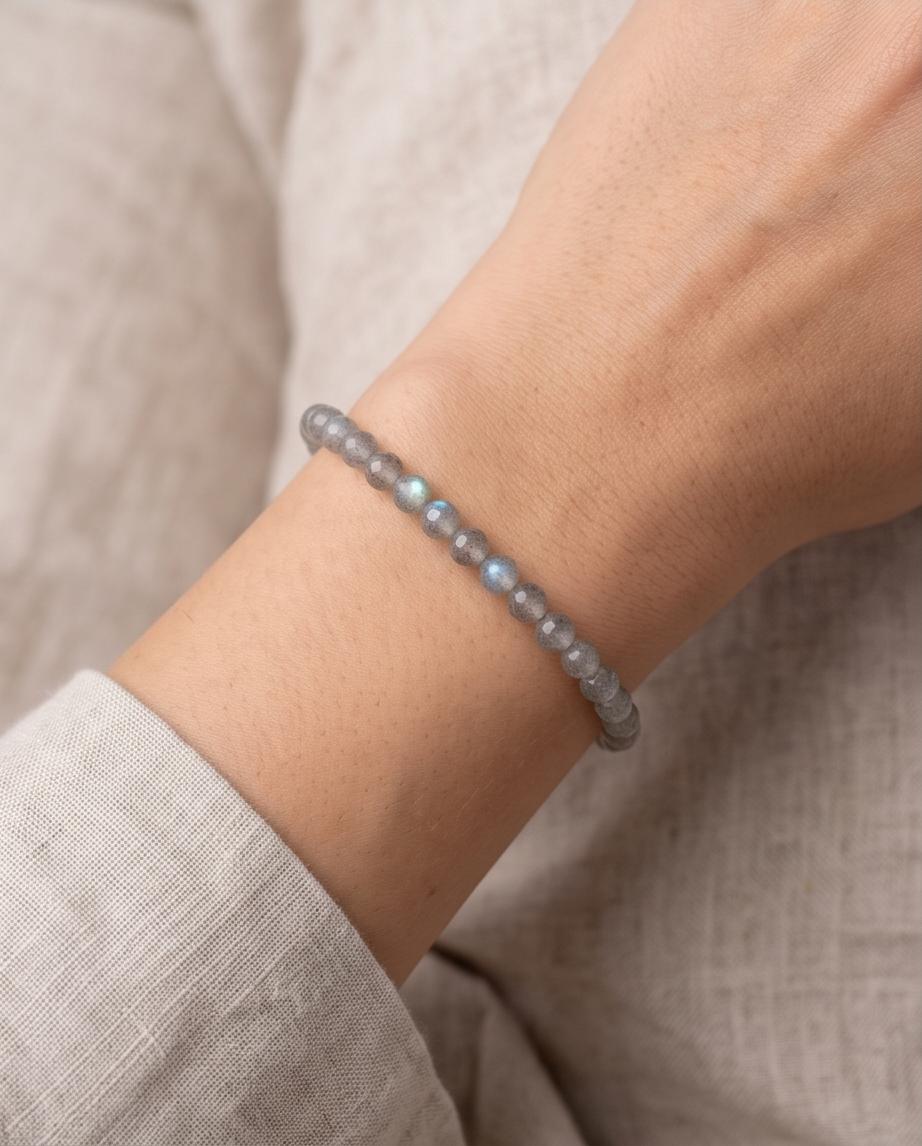 Labradorit Edelstein Armband facettiert