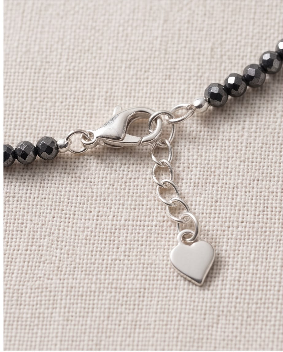 Pyrit Edelstein Armband facettiert mit 925 Silberverschluss