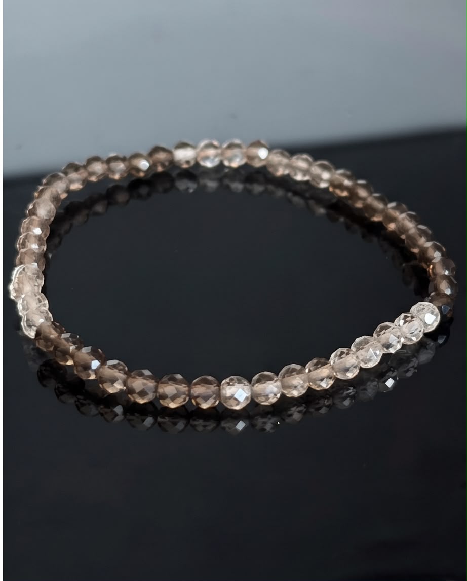 Rauchquarz Edelstein Armband facettiert
