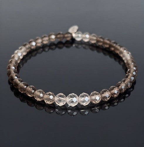 Rauchquarz Edelstein Armband facettiert