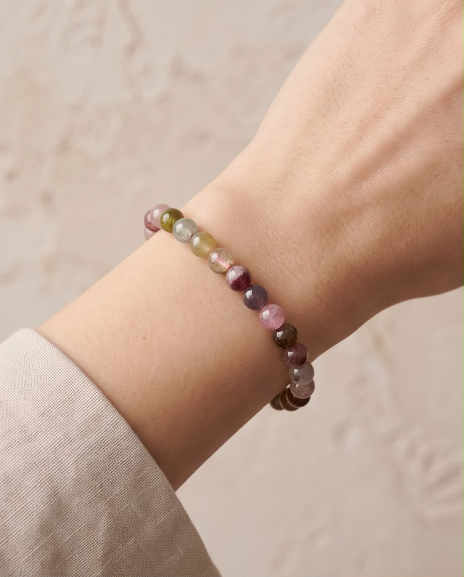 Turmalin bunt Edelstein Armband