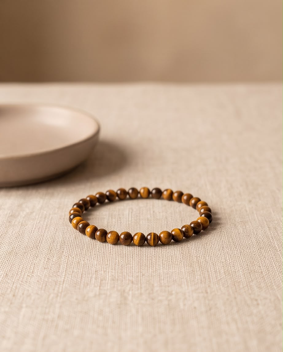Tigerauge Edelstein Armband (4mm)