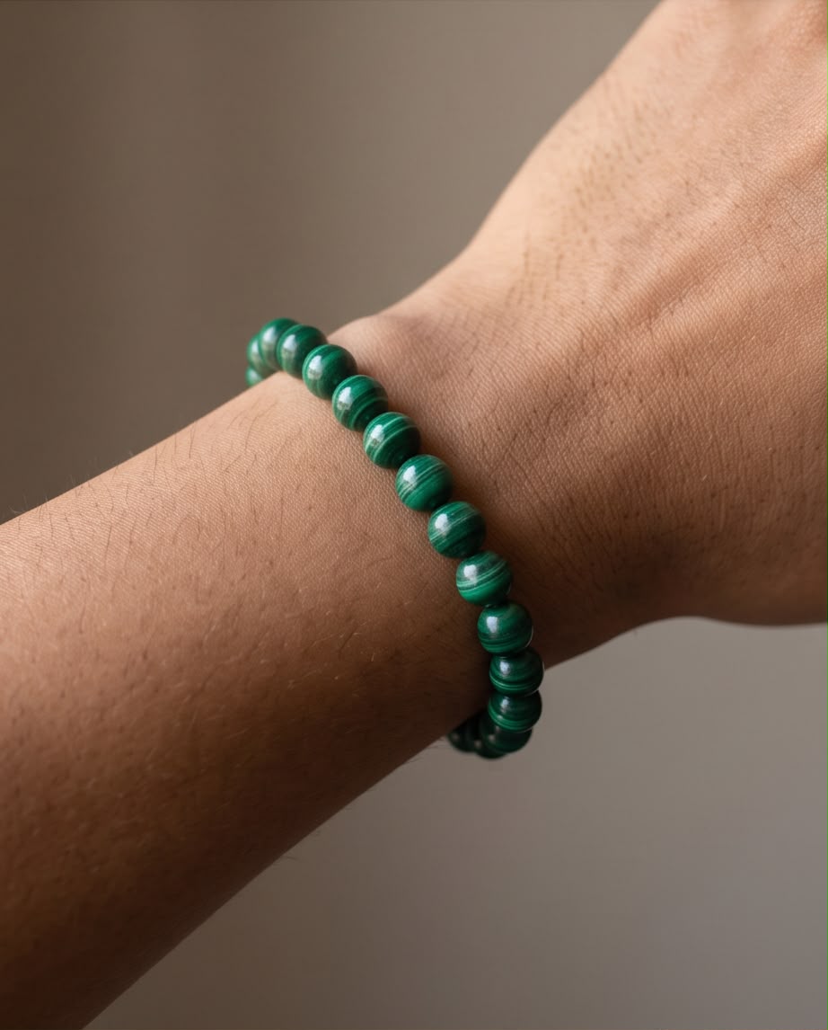 Malachit Edelstein Armband