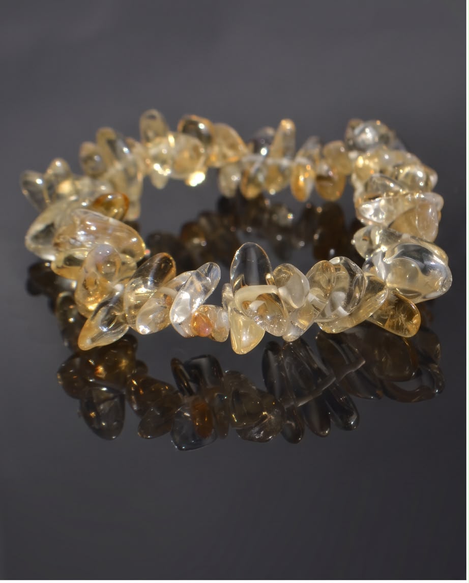 Citrin Edelstein Splitter Armband