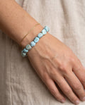 Larimar Edelstein Nugget Armband
