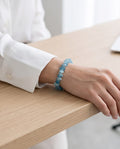 Aquamarin Edelstein Splitter Armband