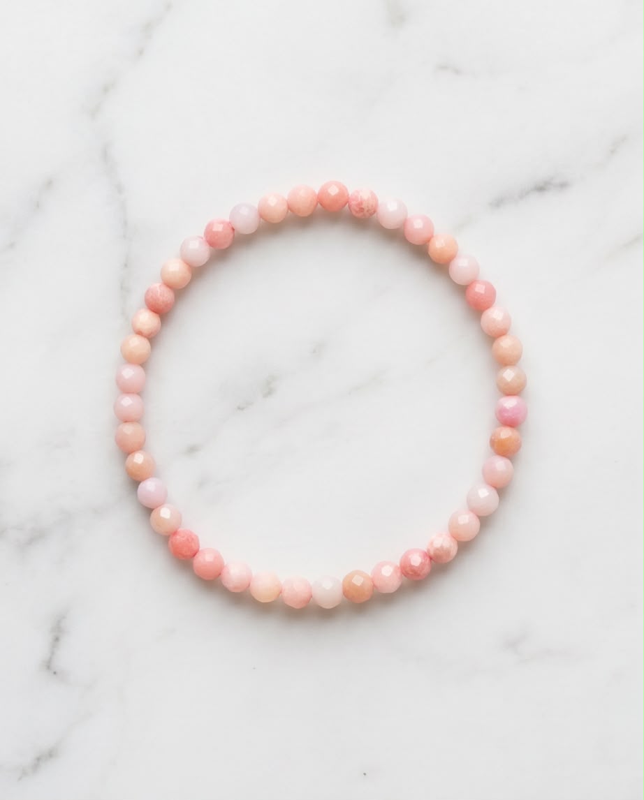 Pinkopal Edelstein Armband facettiert