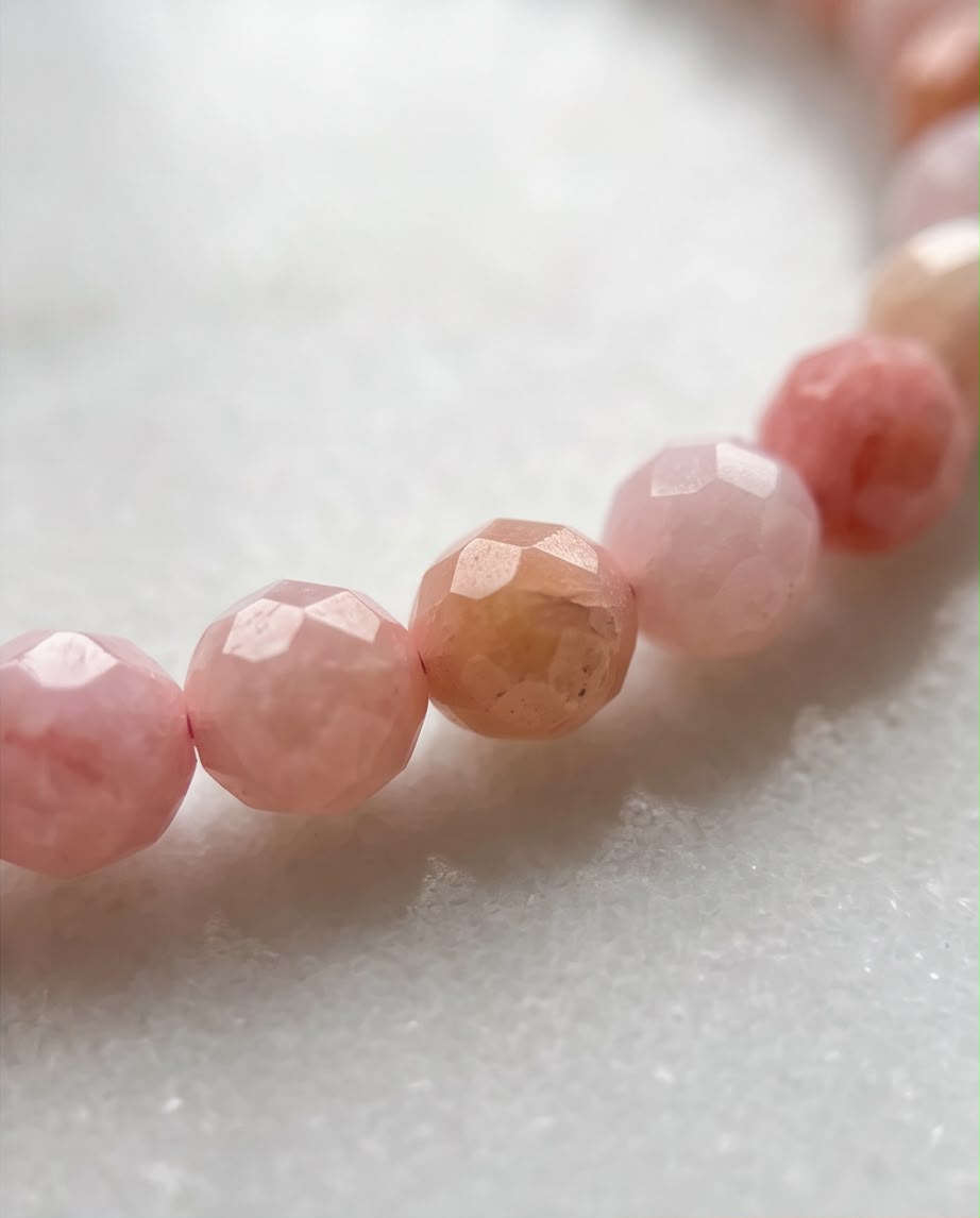 Pinkopal Edelstein Armband facettiert
