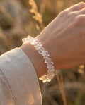 Bergkristall Edelstein Splitter Armband
