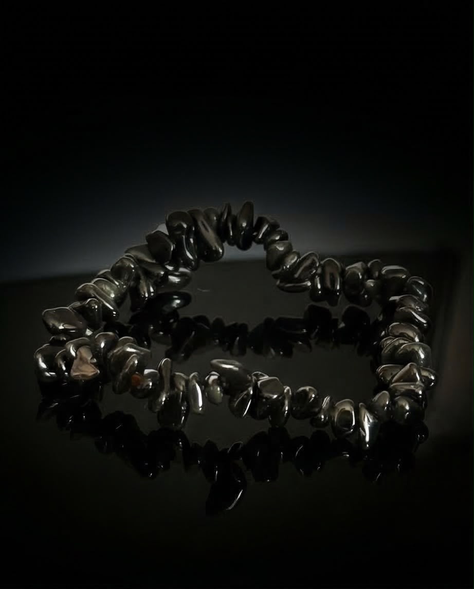 Goldobsidian Edelstein Splitter Armband