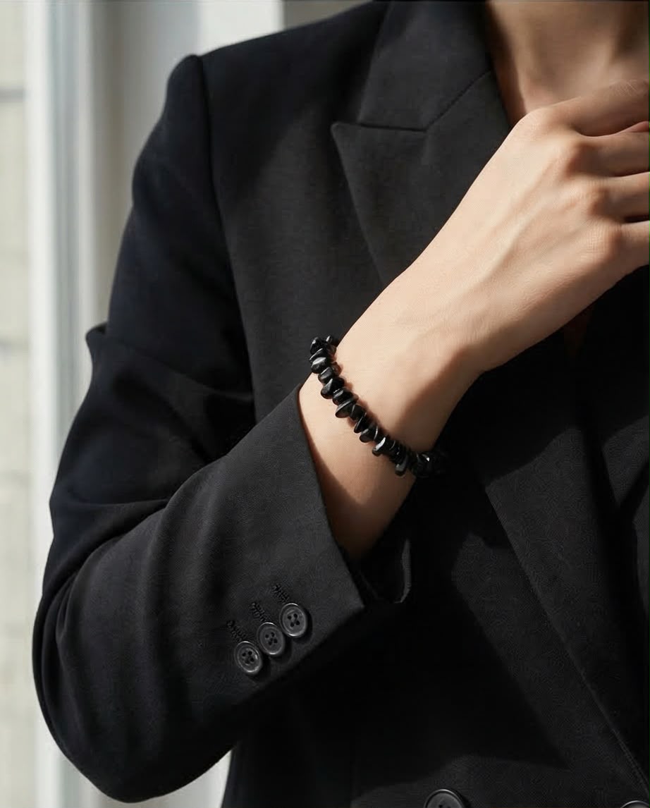 Goldobsidian Edelstein Splitter Armband