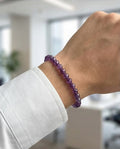 Amethyst Edelstein Armband facettiert (dunkel)
