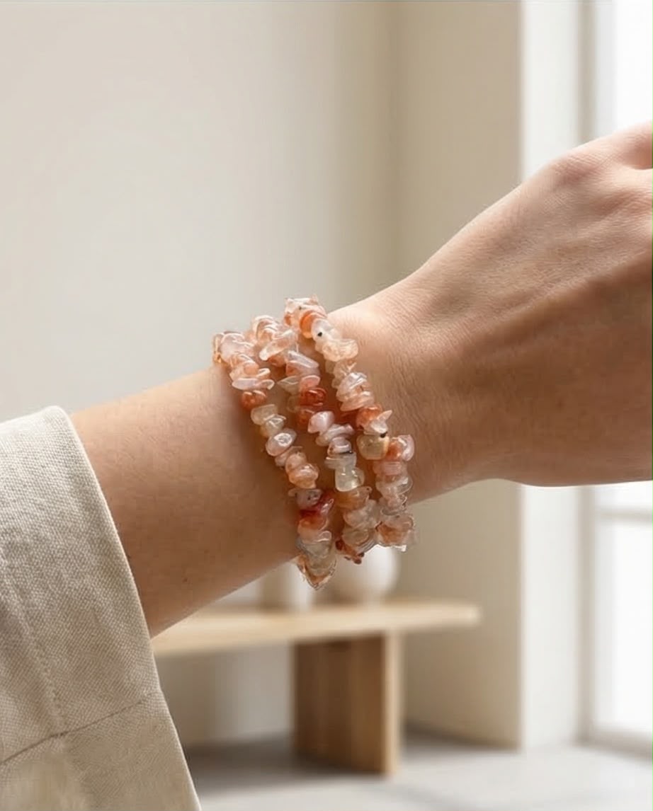 Sonnenstein Edelstein Splitter Armband