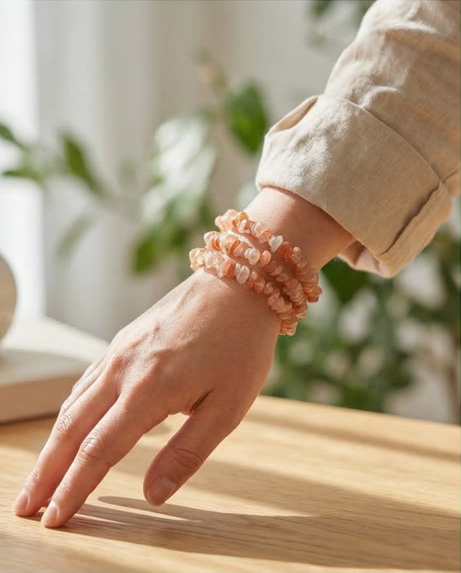 Sonnenstein Edelstein Splitter Armband