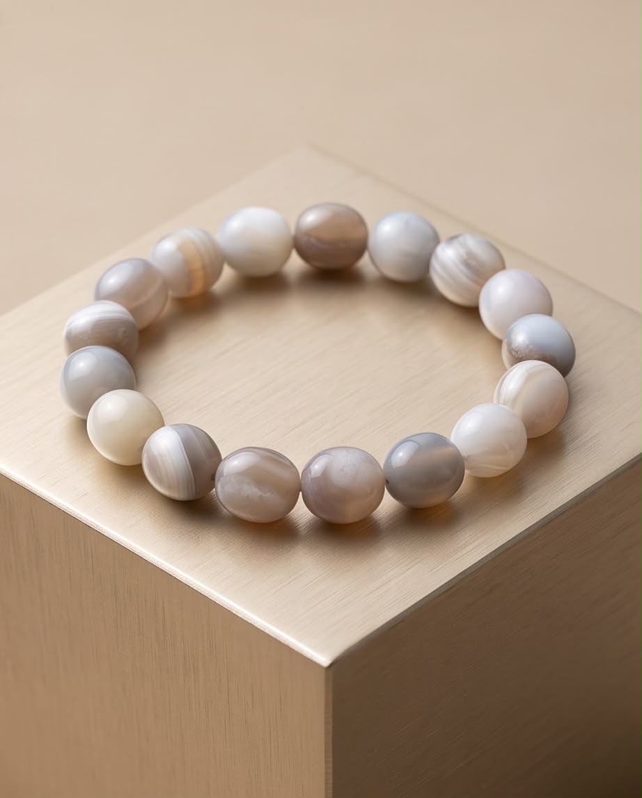 Botswana Achat Edelstein Nugget Armband