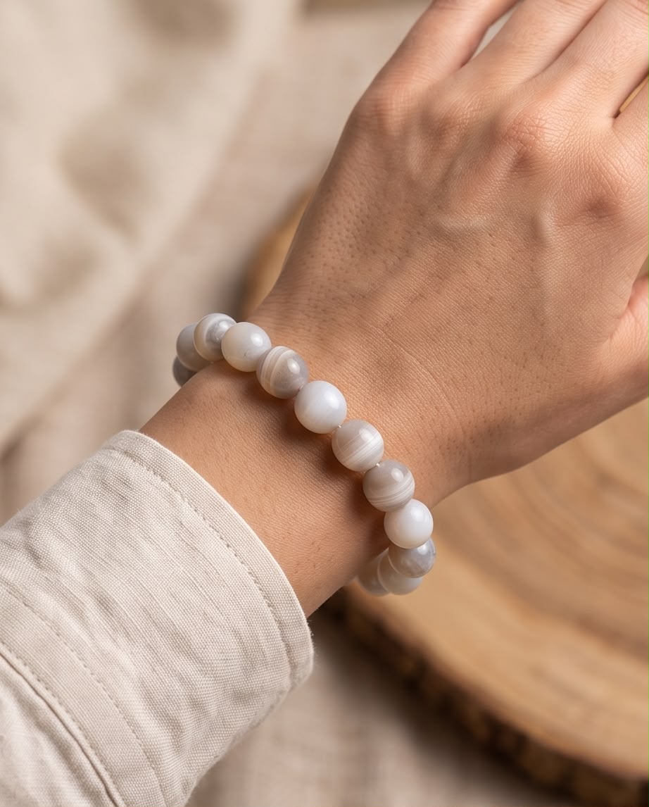 Botswana Achat Edelstein Nugget Armband