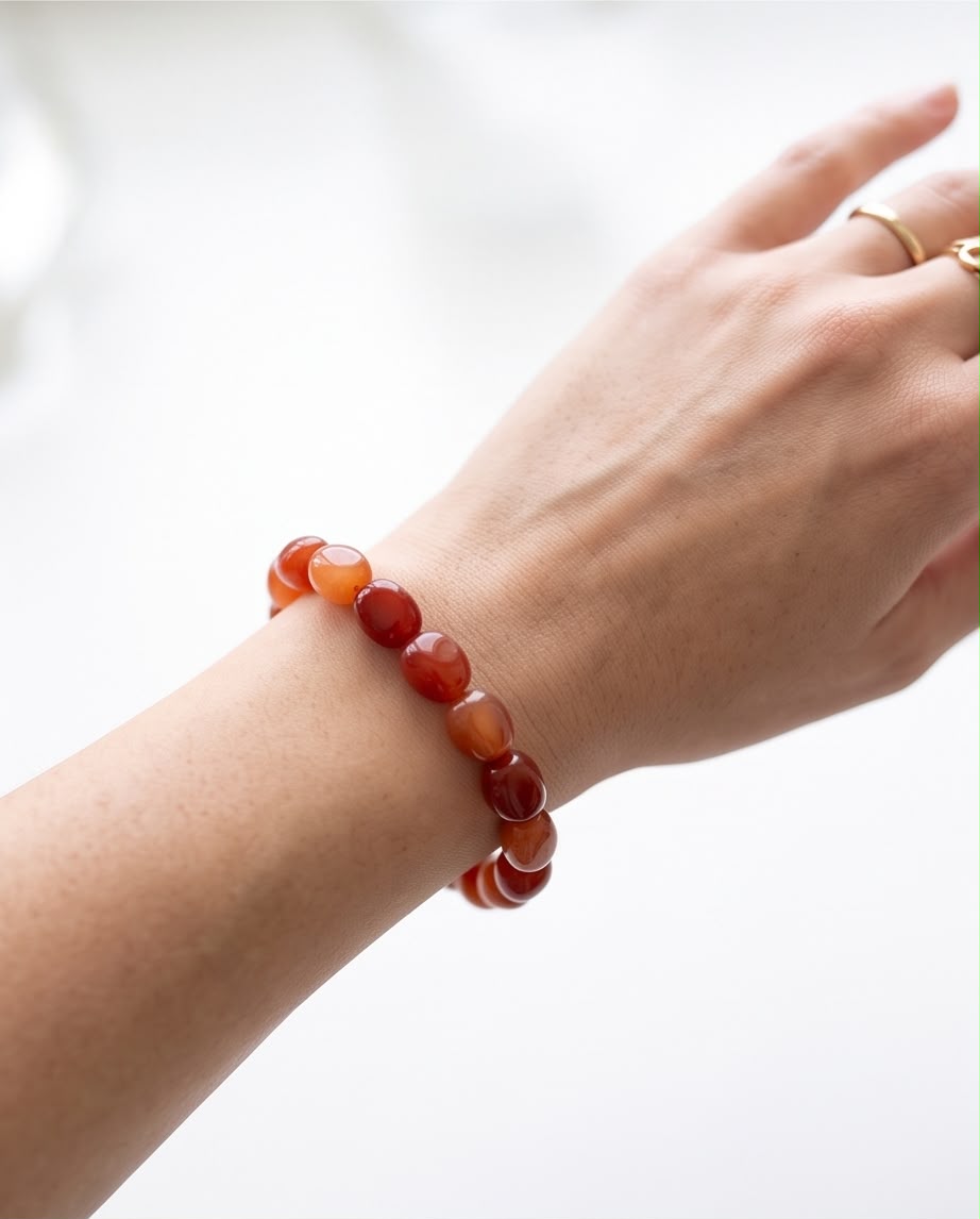Rubin Zoisit Edelstein Nugget Armband
