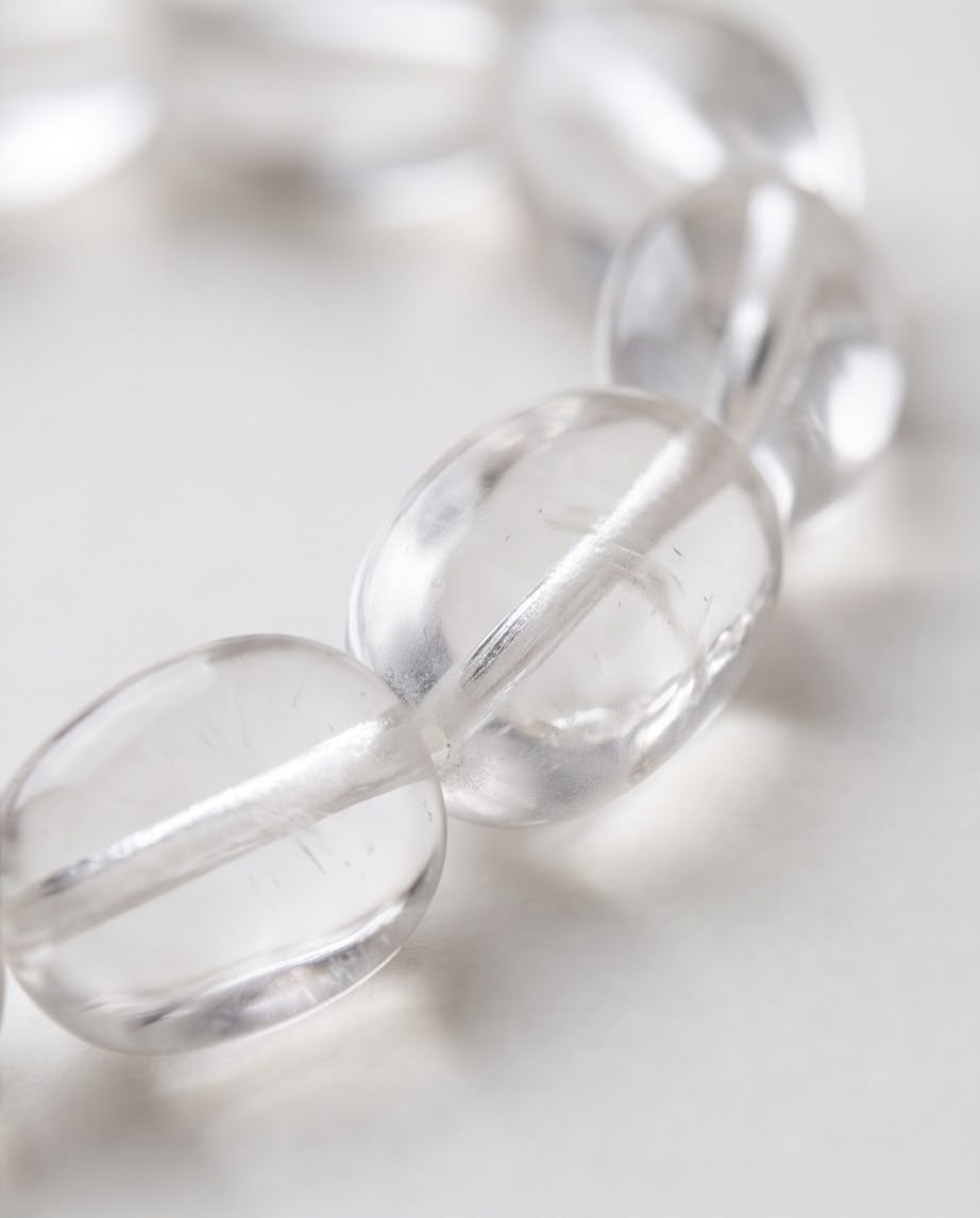 Bergkristall Edelstein Nugget Armband