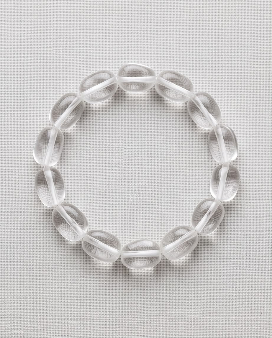Bergkristall Edelstein Nugget Armband