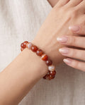 Karneol Edelstein Nugget Armband