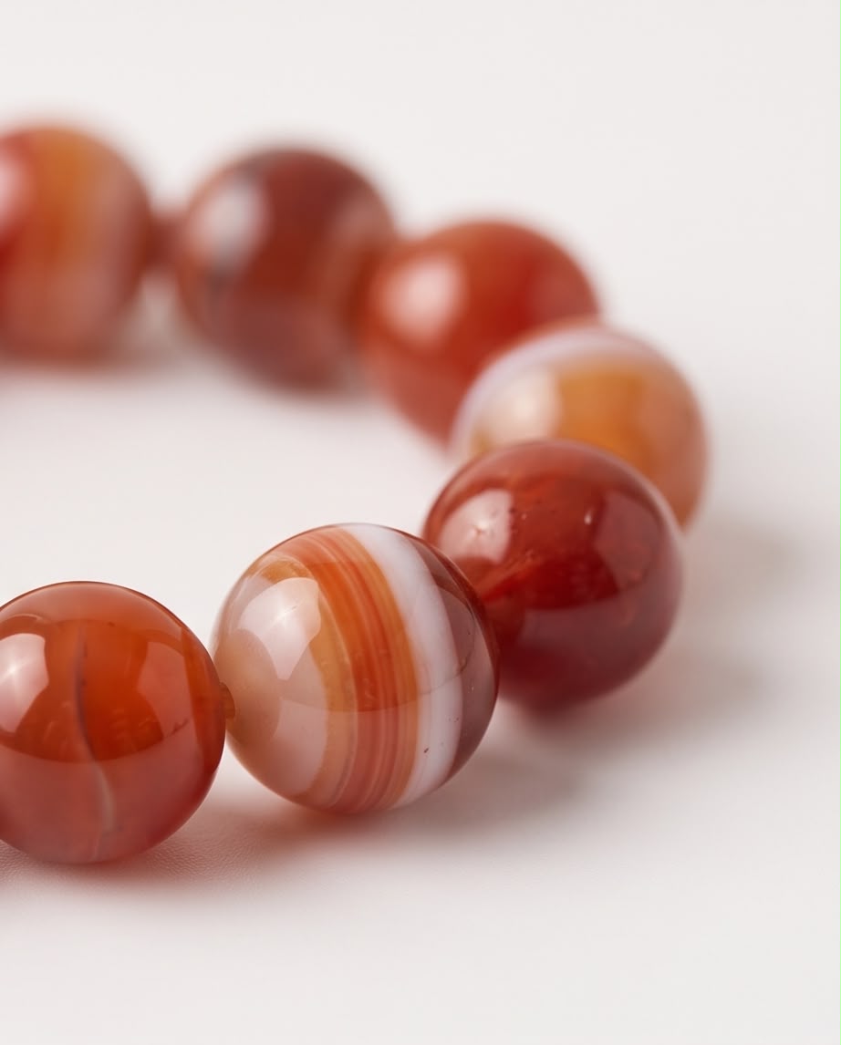 Karneol Edelstein Nugget Armband