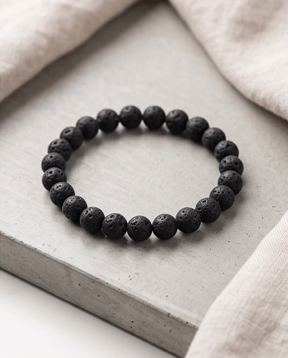 Lavastein Armband Herren