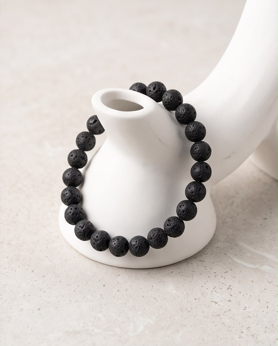 Lavastein Armband Herren
