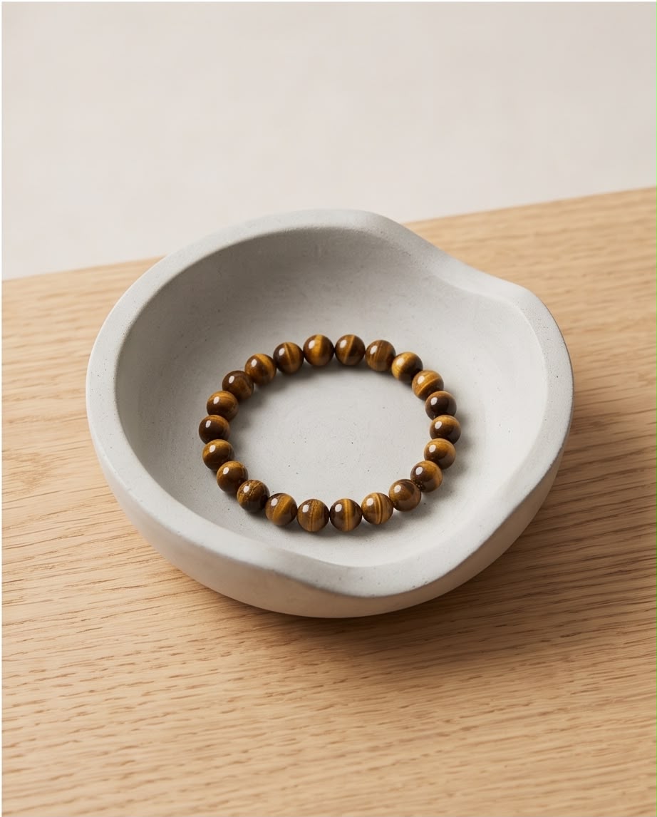 Tigerauge Edelstein Armband Herren (6mm)