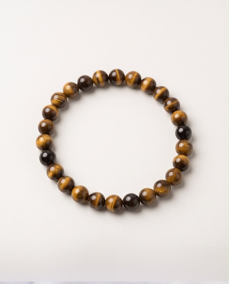 Tigerauge Edelstein Armband Herren (6mm)