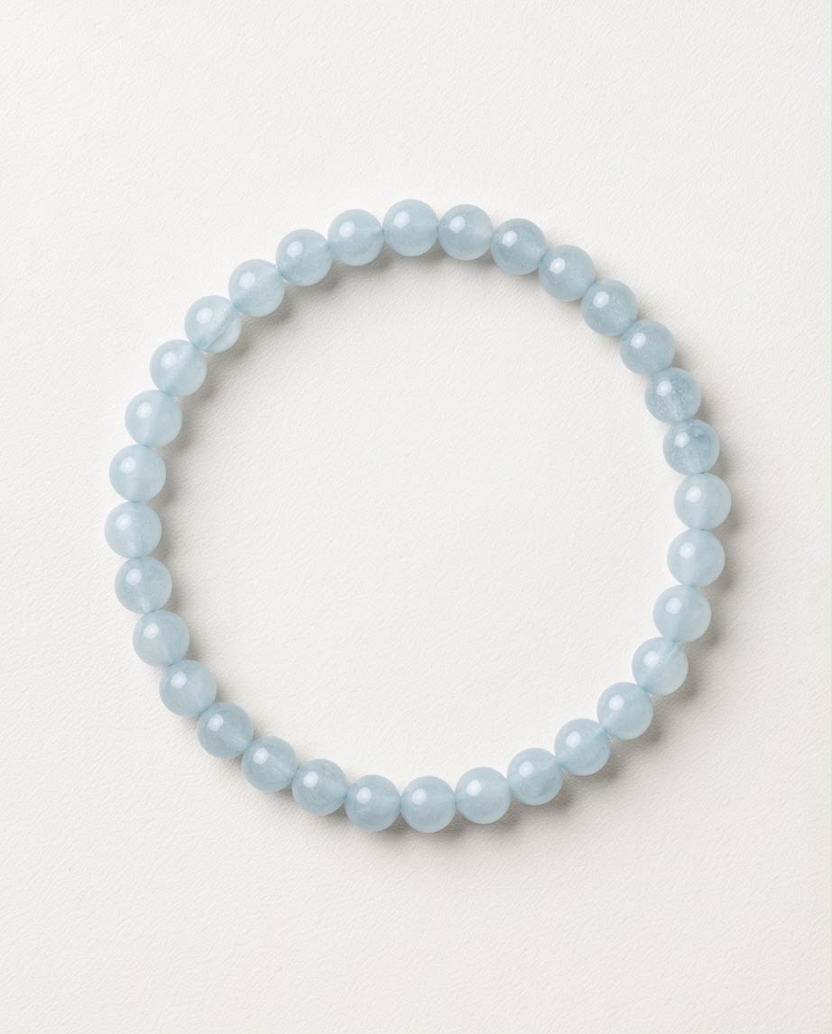 Aquamarin Edelstein Armband (4mm)