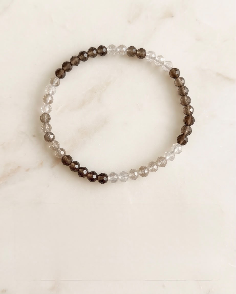 Rauchquarz Edelstein Armband facettiert