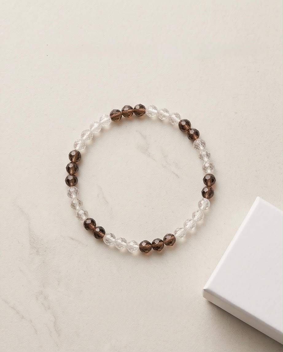 Rauchquarz Edelstein Armband facettiert