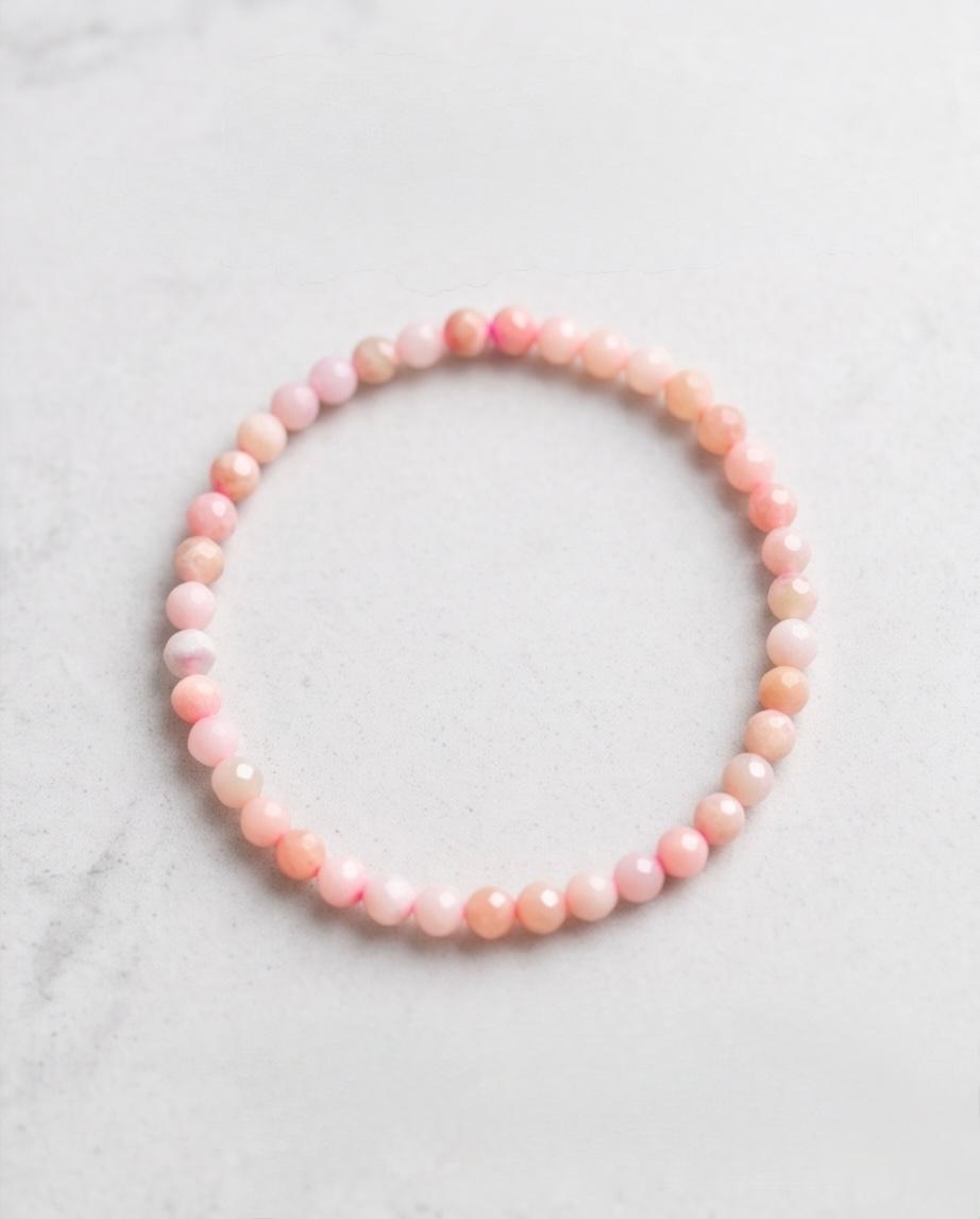 Pinkopal Edelstein Armband facettiert