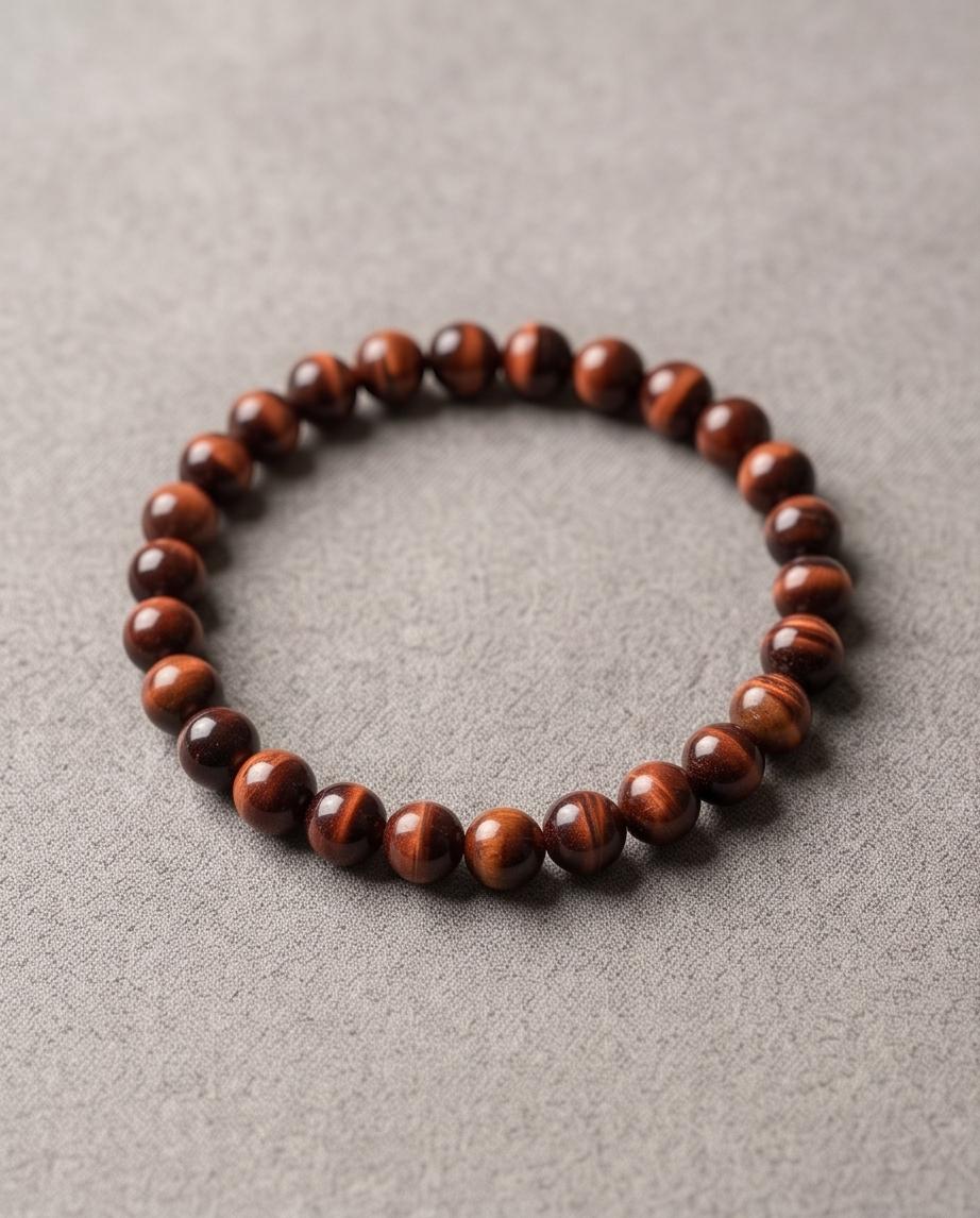 Tigerauge rot Edelstein Armband