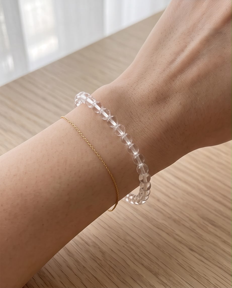 Bergkristall Edelstein Armband