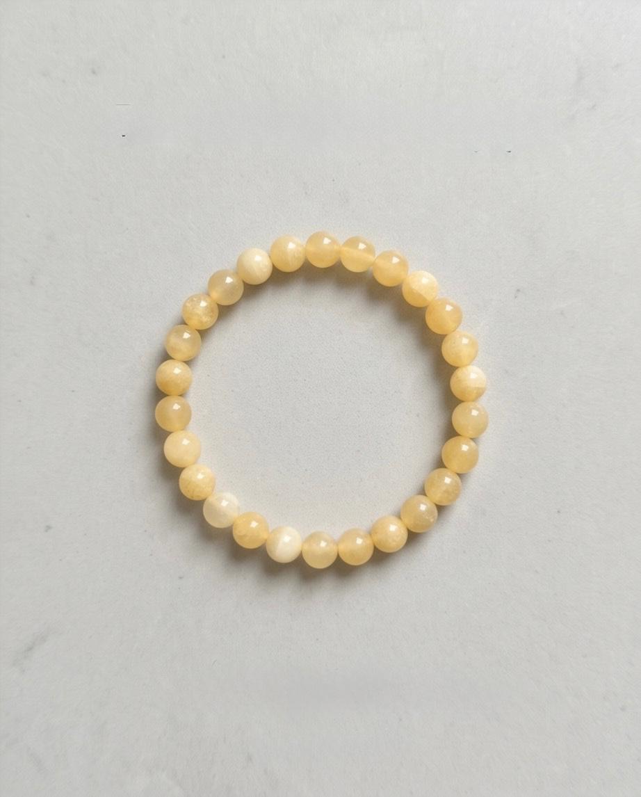 Orangen Calcit Edelstein Armband