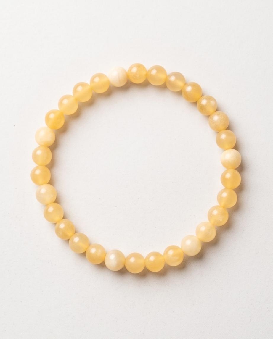 Orangen Calcit Edelstein Armband