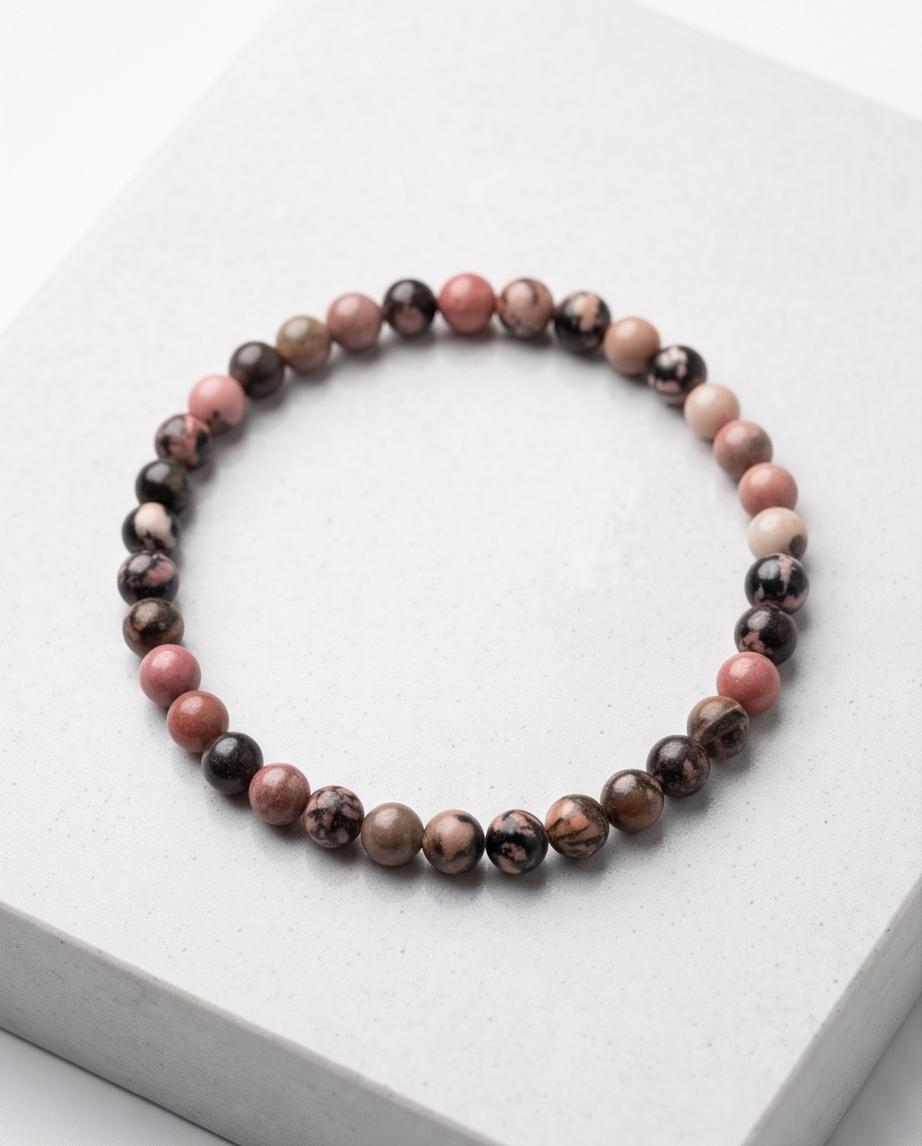Rhodinit Edelstein Armband